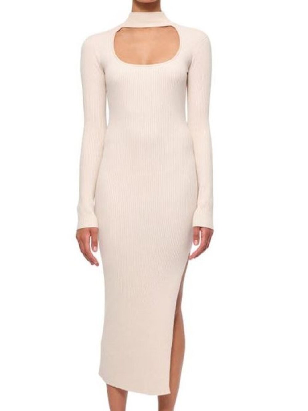*NEW Johnathan Simkhai Ribbed Midi Dress Size Medium (FLAW)